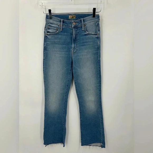 NEW MOTHER Insider Crop Step Fray in Shoot To Thrill jeans size 24 B2403 - Picture 2 of 6